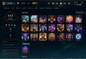 Conta De Lol Diamante + 737 Skins + Várias Skins Prestígio - League of Legends