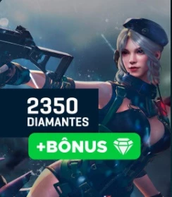 Free Fire - 2.350 Diamantes + 90% de Bônus