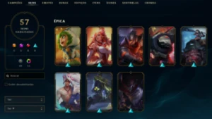 Conta League of Legends Full Acesso - 112 Champs e 57 Skins LOL