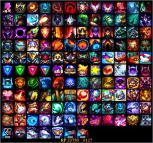 Conta LoL Gold II - 389 Skins + Ryze Triunfante - League of Legends