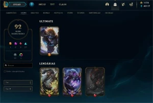 Conta League Of Legends - Season 4 - 92+ skins LOL