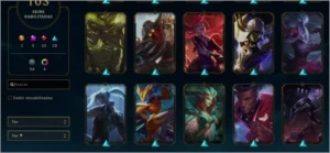 Conta Diamante 4 103 skins c/ Vayne Ladra de Almas - League of Legends LOL