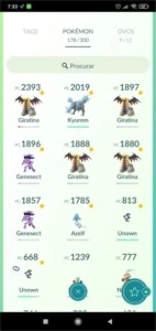 Conta Pokémon go lvl 23 - unown E - D207
