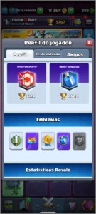 Vendo conta de clash royale