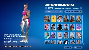 Conta fortnite com asa-delta travis scott, 302 skins...