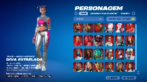 Conta fortnite com asa-delta travis scott, 302 skins...