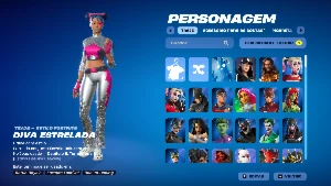 Conta fortnite com asa-delta travis scott, 302 skins...