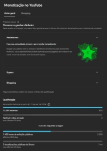 Canal YouTube 10.354 Inscritos, Falta Monetizar Novamente - Redes Sociais
