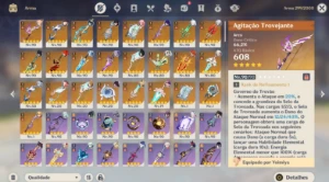 Conta genshin, AR60 muitos personagens armas e skins - Genshin Impact