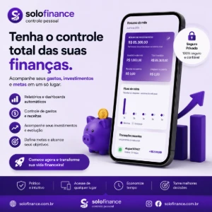 SoloFinance - Sistema de Gestão Financeiro! - Planilhas e Dashboards