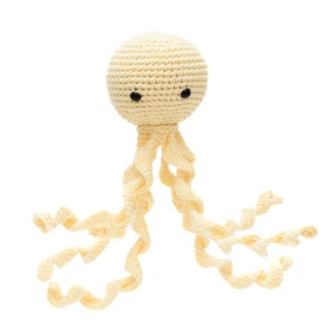Polvo Newborn Amarelo Amigurumi - Artesanato e Personalizados