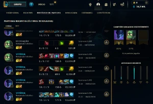 Esmeralda 4 [ Nível 31 - 34200 Ea - 26 Campeões ] Promo - League of Legends LOL