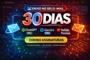 Chat Gpt Pro 5.4 + Gemini PRO + Youtube Premium + VEO 3.1 - Assinaturas e Premium