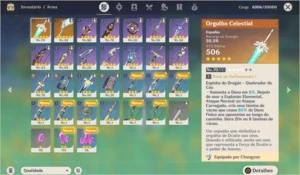 Kequing qiqi 2 armas 5 varias top 4 ar40 - Genshin Impact