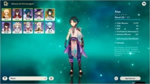 CONTA GENSHIN IMPACT INICIAL COM XIAO AR 10
