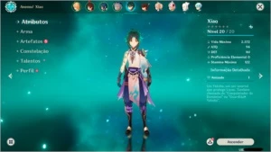 CONTA GENSHIN IMPACT INICIAL COM XIAO AR 10