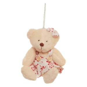 Ursinha de vestido Florido (10 cm) - Artesanato e Personalizados