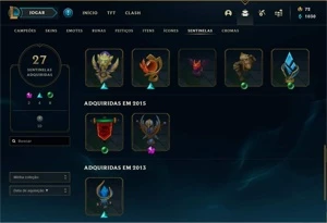 CONTAS LEAGUE OF LEGENDS LOL