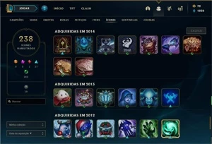 CONTAS LEAGUE OF LEGENDS LOL