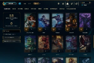 Esmeralda 4 com 45 Champs e 11 Skins - League of Legends LOL