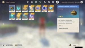Conta AR 25 com espadão Tumulo do Lobo + brinde - Genshin Impact
