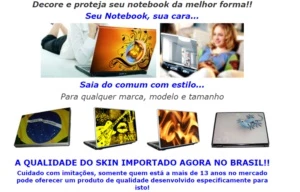 SKIN PROTETOR PERSONALIZADO PARA NOTEBOOK QUALQUER TAMANHO - eBooks