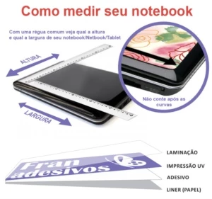 SKIN PROTETOR PERSONALIZADO PARA NOTEBOOK QUALQUER TAMANHO - eBooks