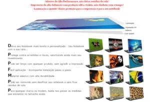 SKIN PROTETOR PERSONALIZADO PARA NOTEBOOK QUALQUER TAMANHO - eBooks