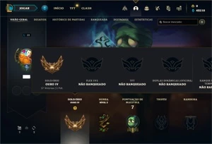 Conta ouro 4 com 22 Champs e 1 Skin - League of Legends LOL