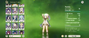 Conta Ar 50 Com Nahida,Arlechino E Tartaguila+Armat5 - Genshin Impact