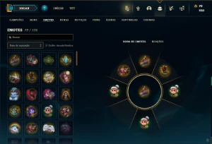 Ouro 1 com 30 Champs e 4 Skins - League of Legends LOL