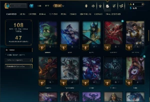 Diamante 4 com 80 Champs e 20 Skins +5 Vitoriosas - League of Legends LOL