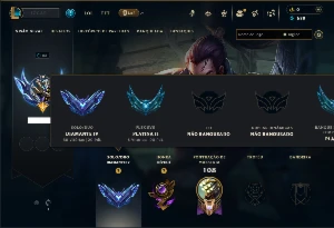 Diamante 4 com 80 Champs e 20 Skins +5 Vitoriosas - League of Legends LOL