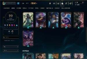 Diamante 4 com 80 Champs e 20 Skins +5 Vitoriosas - League of Legends LOL