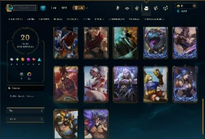 Diamante 4 com 80 Champs e 20 Skins +5 Vitoriosas - League of Legends LOL