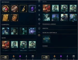 Conta Unranked 51 Skins (3995 Essências Laranja) - League of Legends LOL
