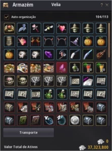 Conta Black Desert SA, Arqueiro/Mago 62, 576 GS 276 PA,300DP