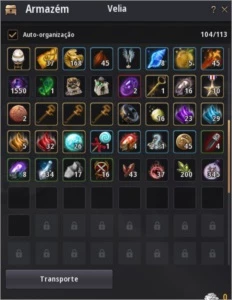 Conta Black Desert SA, Arqueiro/Mago 62, 576 GS 276 PA,300DP