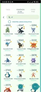 CONTA NÍVEL 46 - AZUL - Pokémon