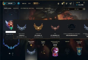 Prata 2 com TODOS os champs e 255 Skins + 5 Miticas - League of Legends LOL