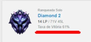 CONTA SMURF D2 61% WR NO PRECINHO - League of Legends LOL