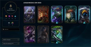 CONTA LOL 🌟 DIAMANTE 1 🌟 8 SKINS 🌟 31 CAMPEOES - League of Legends