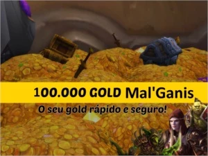 100k Gold Wow Mal'Ganis Ouro - Blizzard