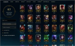 Conta lol gold 4 129 champs 64 skins lvl 46 - League of Legends