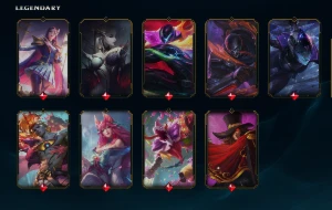 conta lol low elo/lv com skins