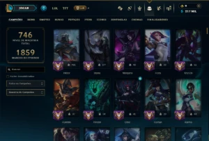 Prata 2 com TODOS os Champs e 297 Skins ( ADC / JG / MID ) - League of Legends LOL