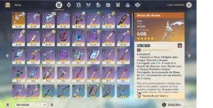 Conta Genshin Ar55 Com Nahida, Yelan, Ganyu, Itto E Mais - Genshin Impact