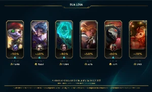 Conta LoL, Full Acesso, Esmeralda III, 36 Campeões, 7 Skins - League of Legends