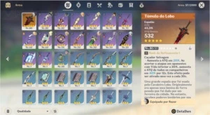 Genshin Impact 4x 5* + Arma