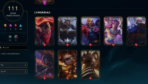 CONTA LOL - LVL 175 - 145 Champions -111 Skins - FULL ACESSO - League of Legends